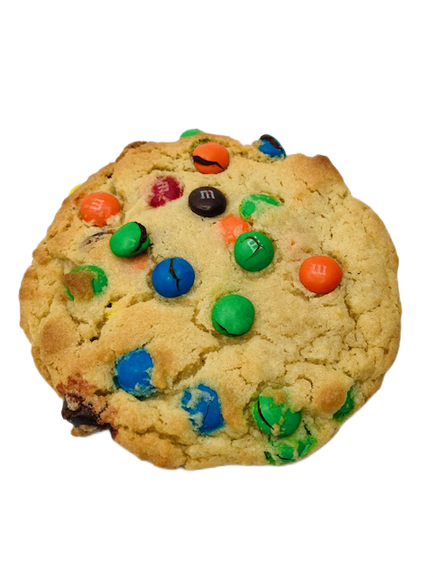 Huge Cracked M & M's Chocolate Chip Cookie - Single Cookie